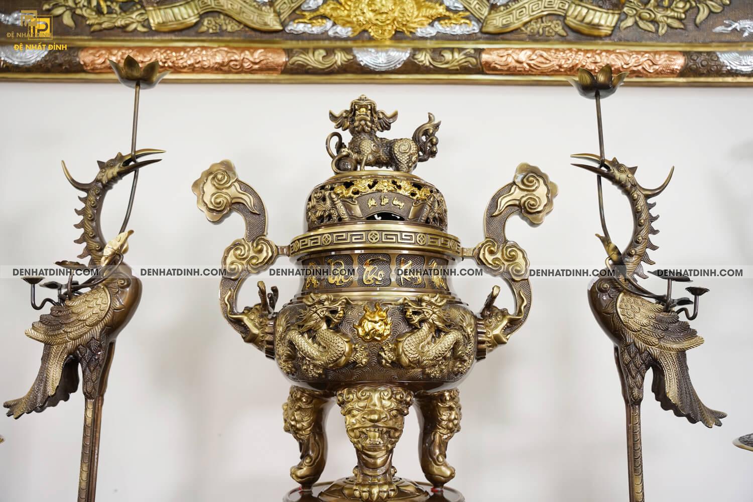 Bộ ngũ sự song long cuốn thư công nghệ (5 chữ) kèm 12 món - Ảnh 7