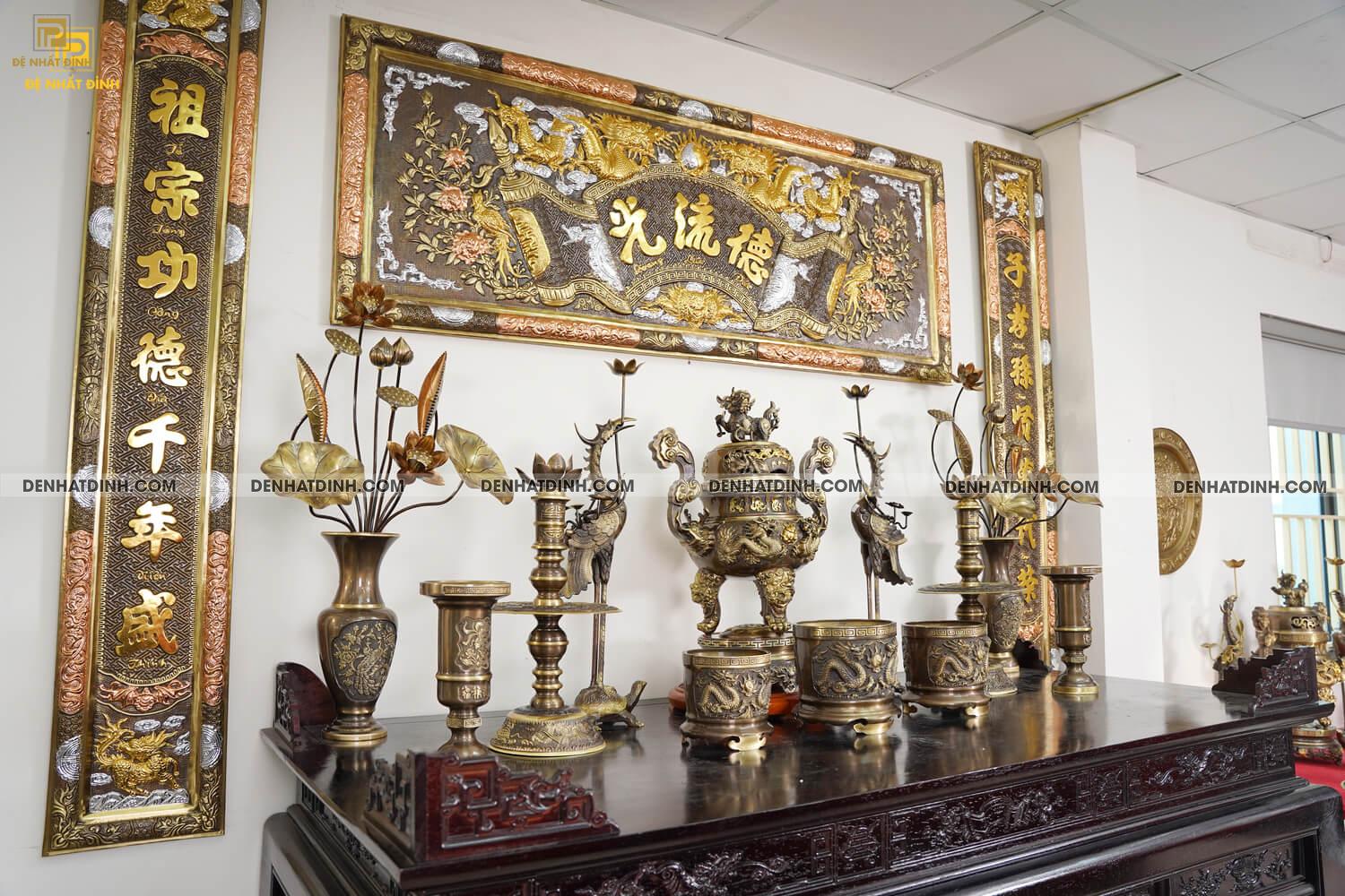 Bộ ngũ sự song long cuốn thư công nghệ (5 chữ) kèm 12 món - Ảnh 6