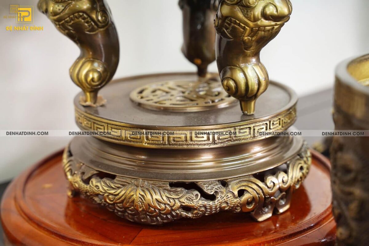 Bộ ngũ sự Song Long cao 65cm 3 chữ Việt đầy đủ phụ kiện - Ảnh 5