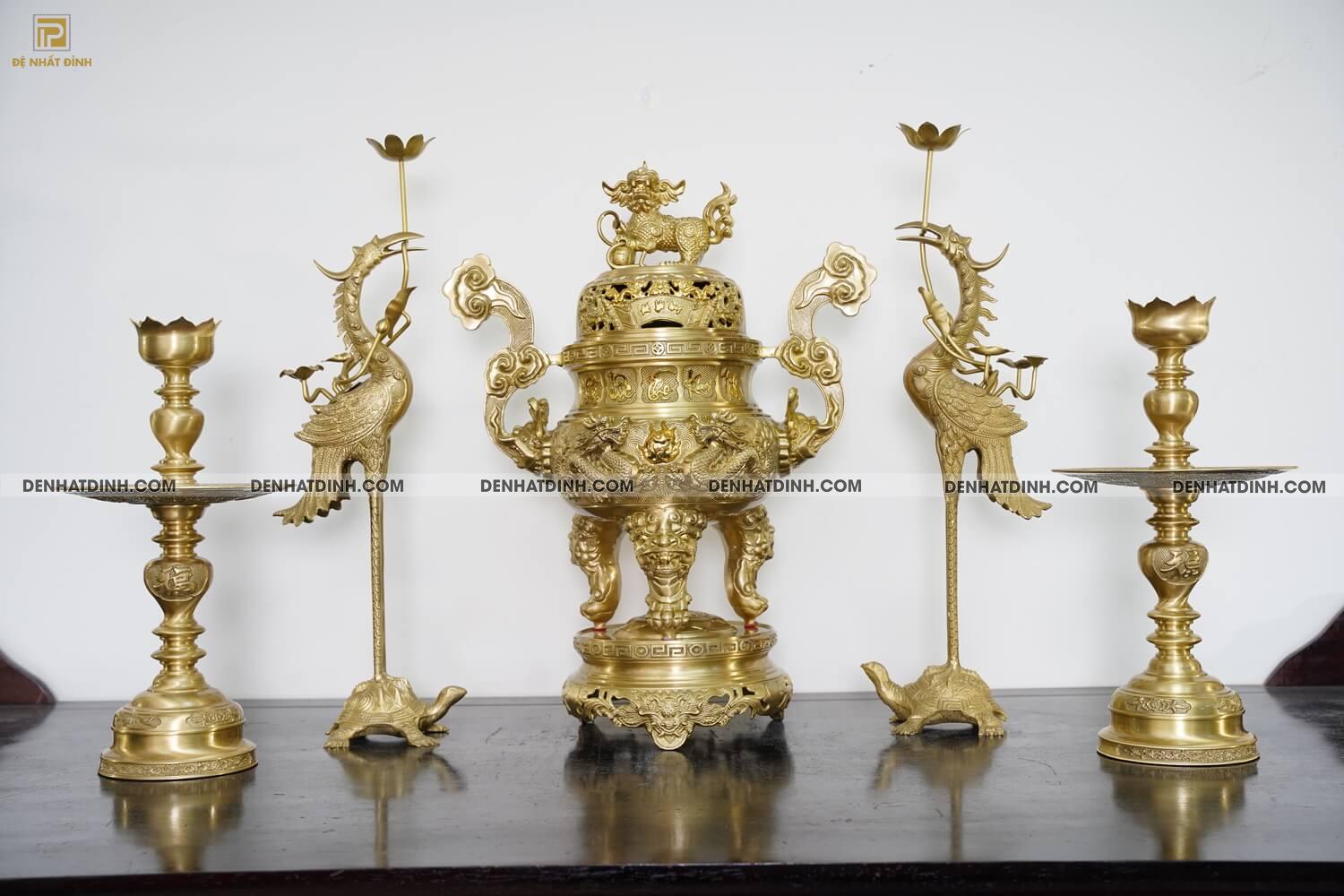 Bộ ngũ sự song long 65 cuốn thư nến kỹ mộc 5 chữ