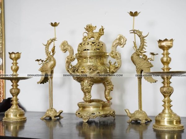 Alternative view of Bộ ngũ sự song long 65 cuốn thư nến kỹ mộc 5 chữ