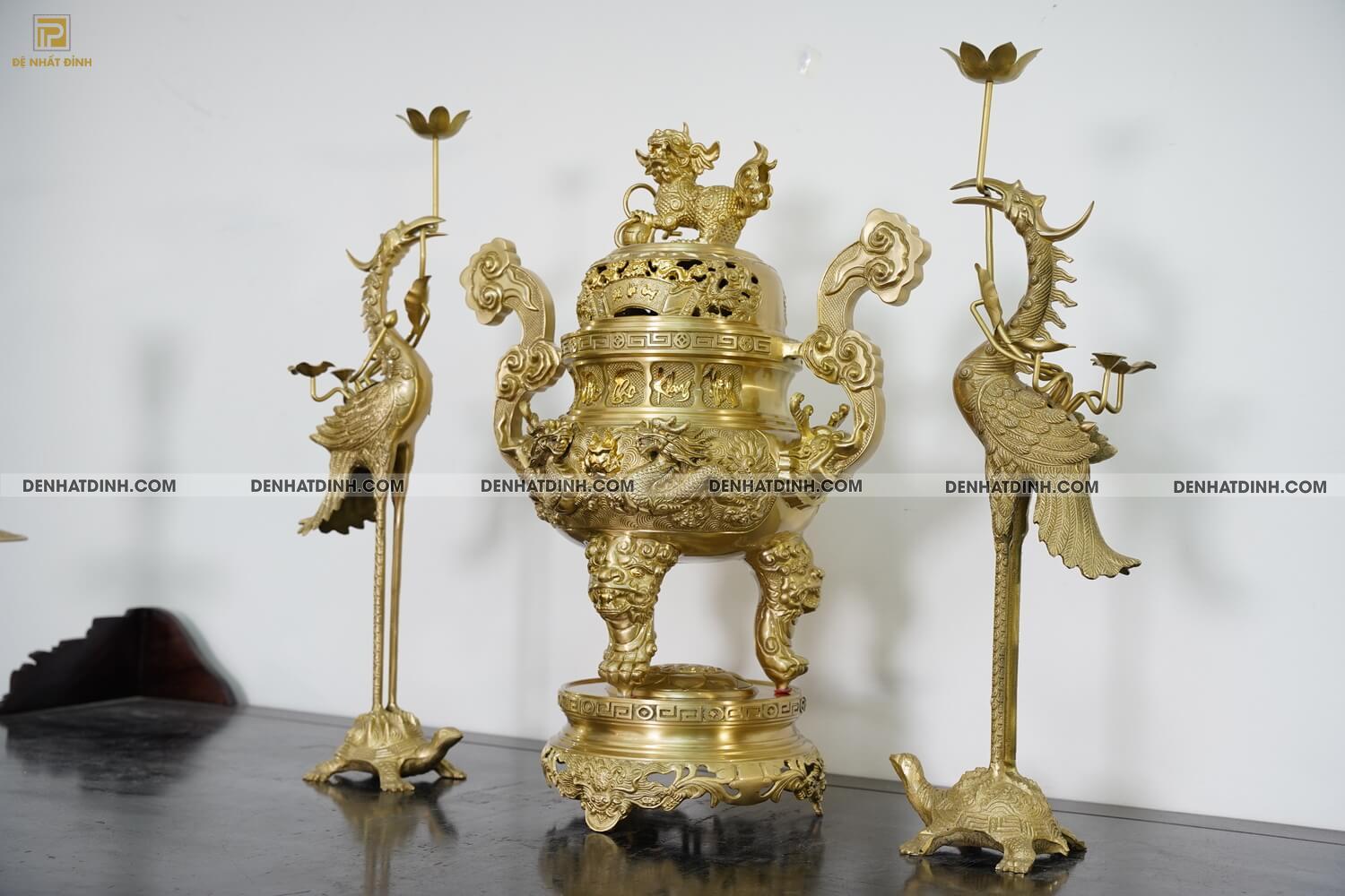 Bộ tam sự hạc song long 65 cuốn thư mộc 5 chữ - Ảnh 3