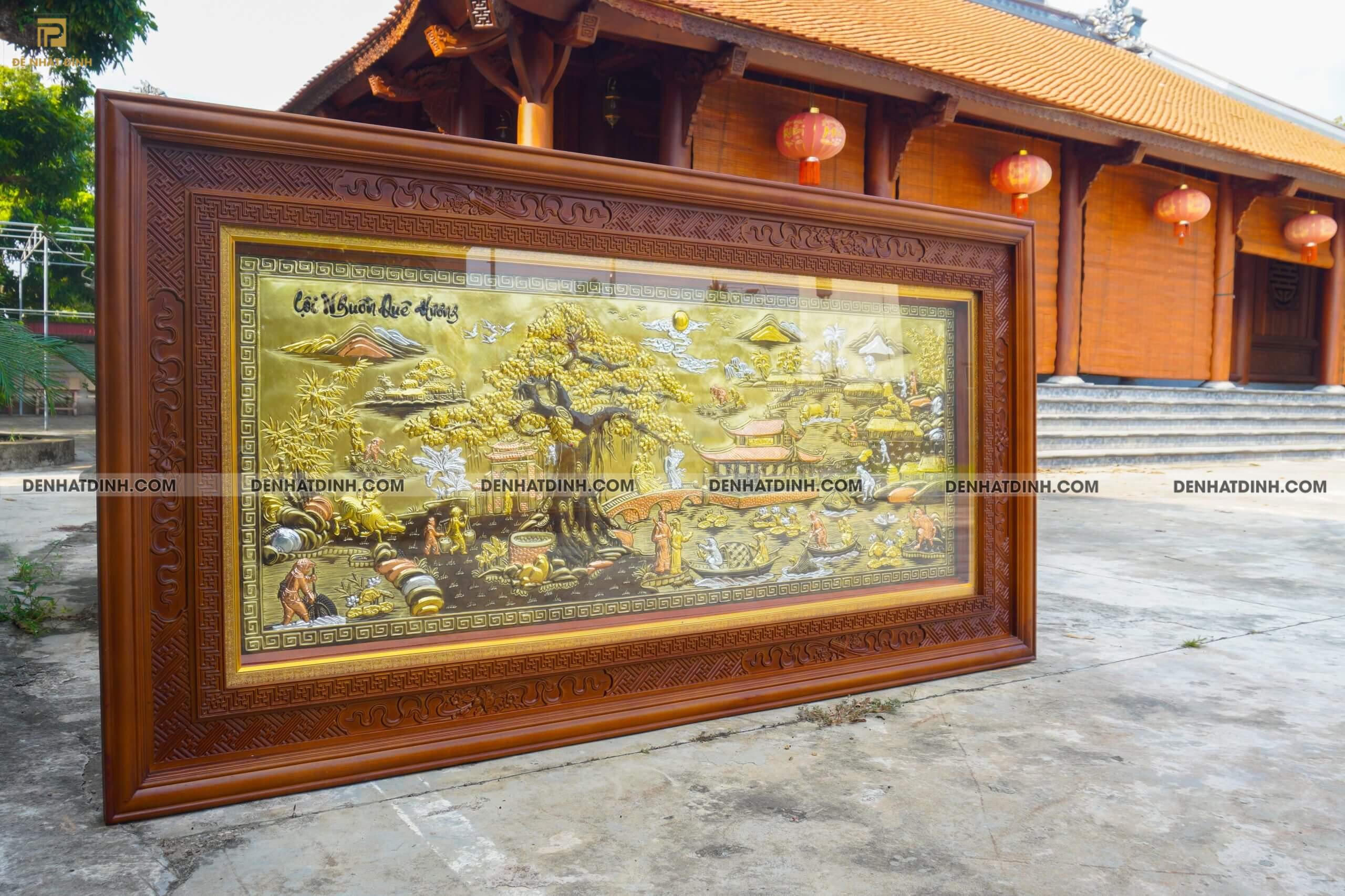 Tranh Cội nguồn quê hương bằng đồng khung bản rộng - Ảnh 7