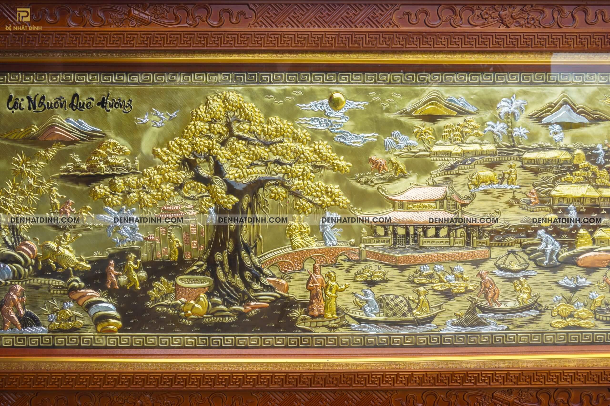 Tranh Cội nguồn quê hương bằng đồng khung bản rộng - Ảnh 6