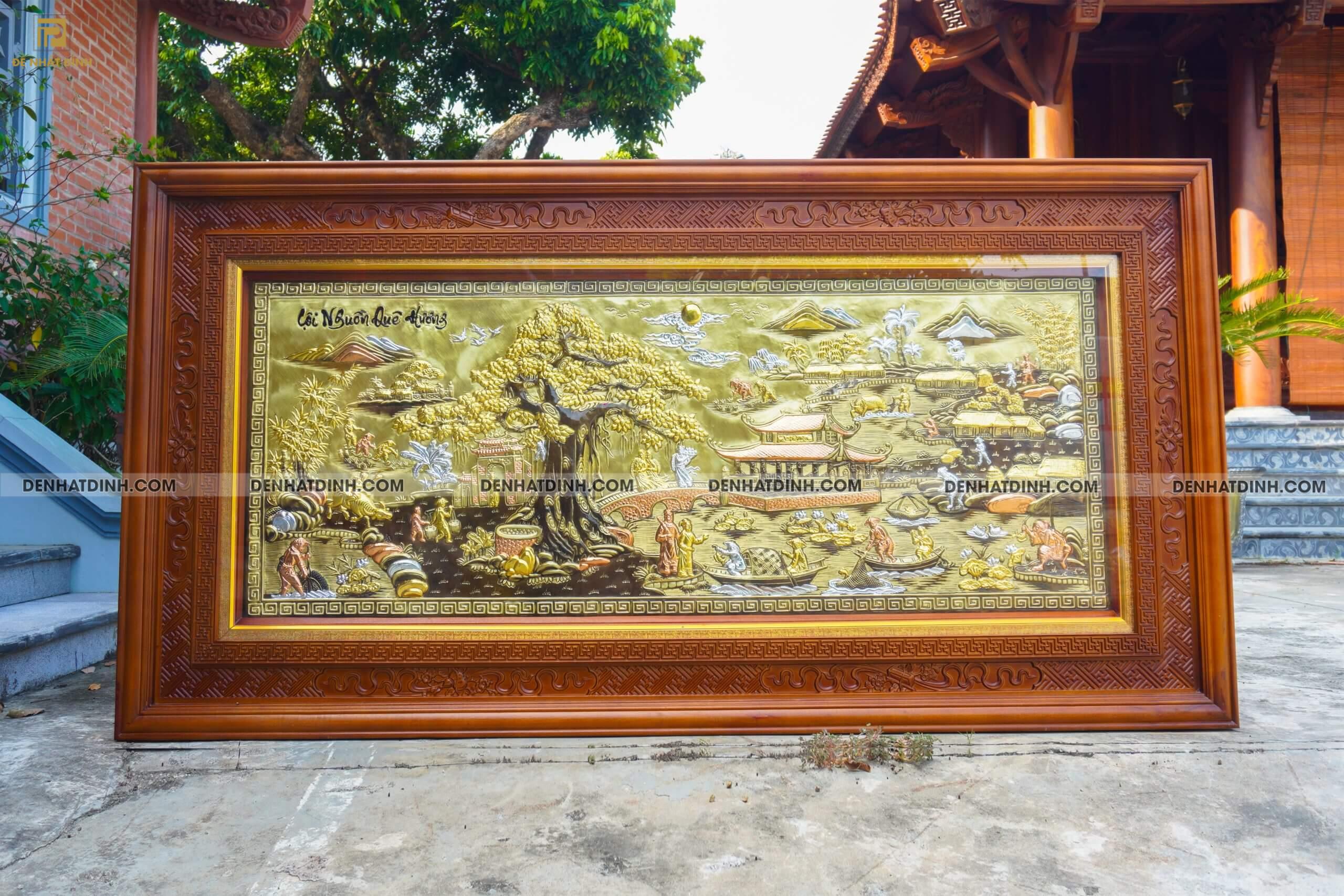 Tranh Cội nguồn quê hương bằng đồng khung bản rộng - Ảnh 5