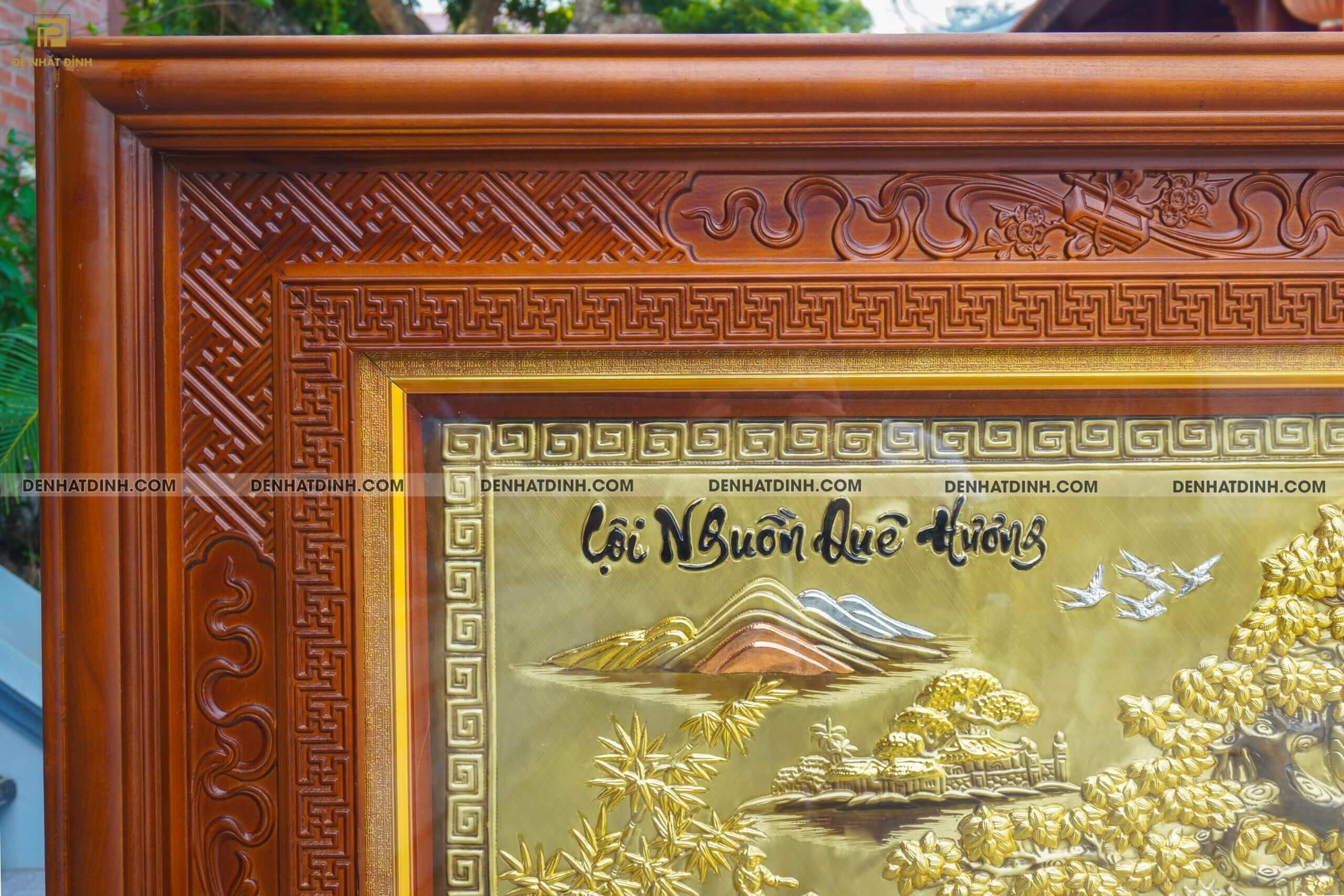 Tranh Cội nguồn quê hương bằng đồng khung bản rộng - Ảnh 3
