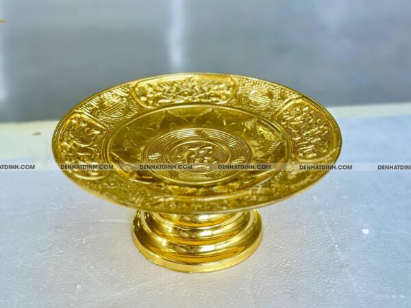 Alternative view of Mâm bồng dát vàng 24k