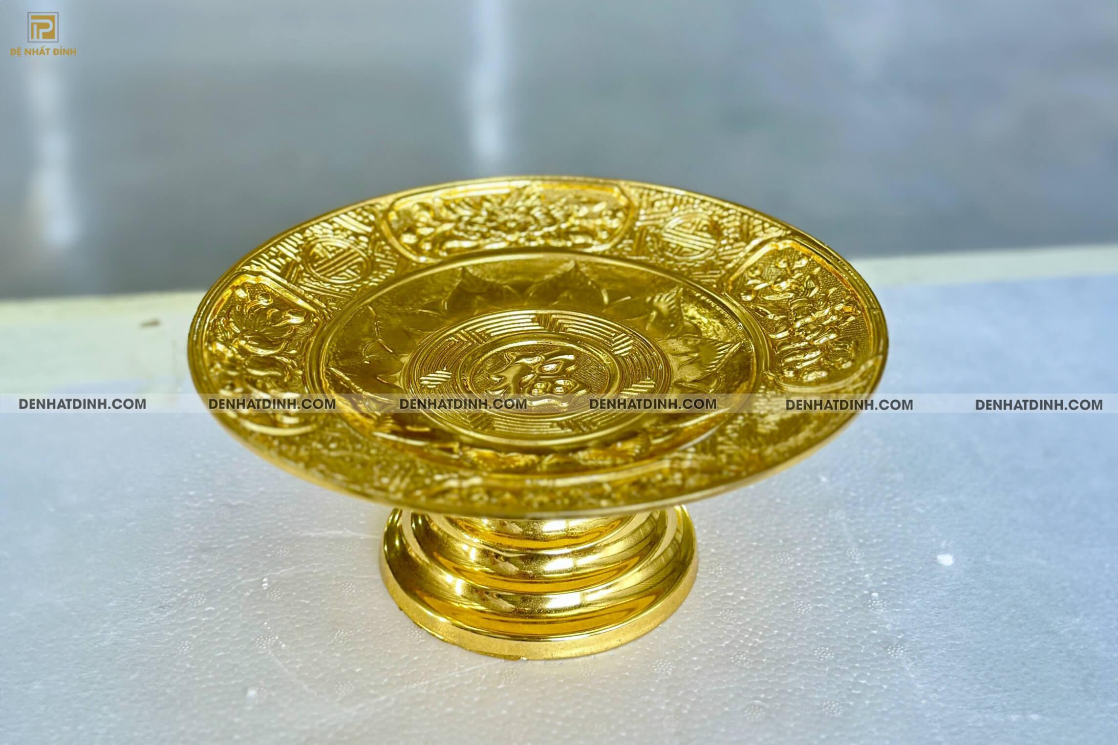 Mâm bồng dát vàng 24k - Ảnh 2