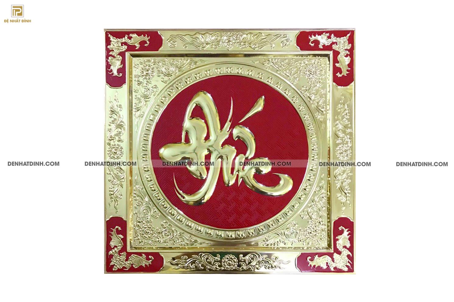 Tranh chữ khung đồng 60x60 - Ảnh 3