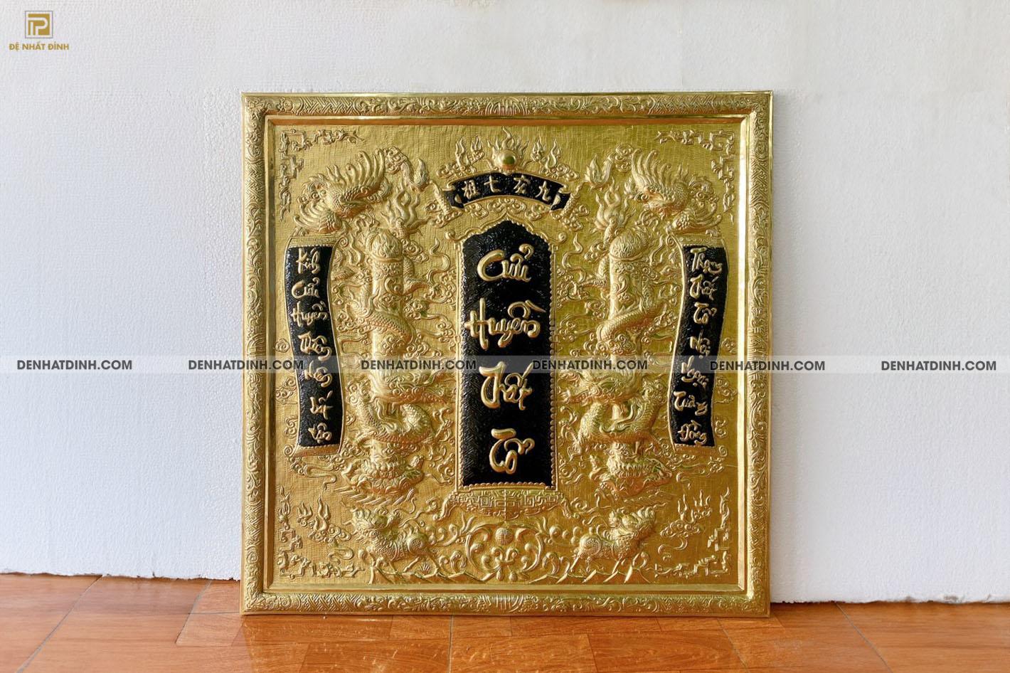 Cửu huyền thất tổ bằng đồng 1m x 1m - Ảnh 2