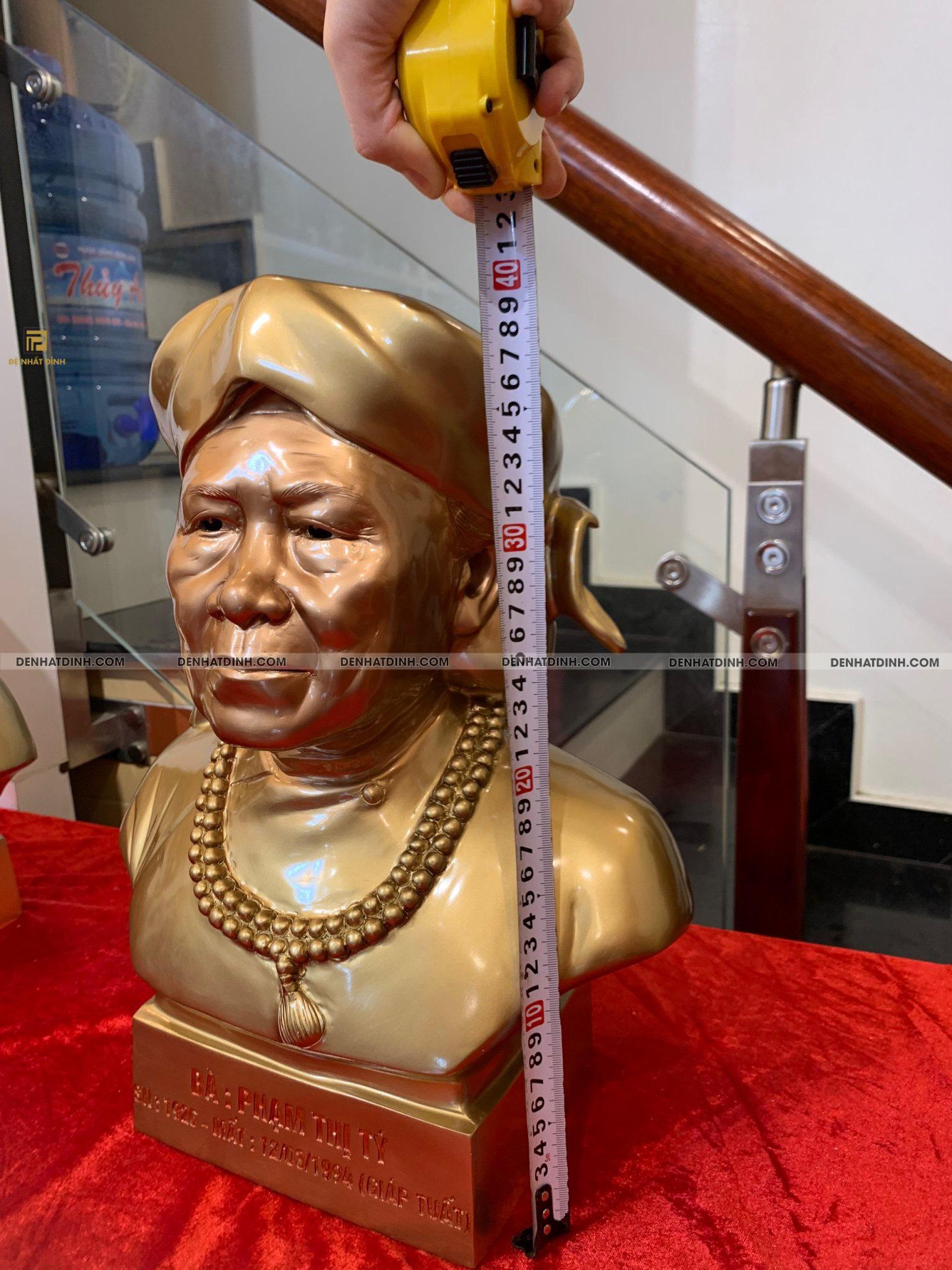 Tượng truyền thần bằng đồng đỏ cao 42cm, nặng 16-18kg - Ảnh 5