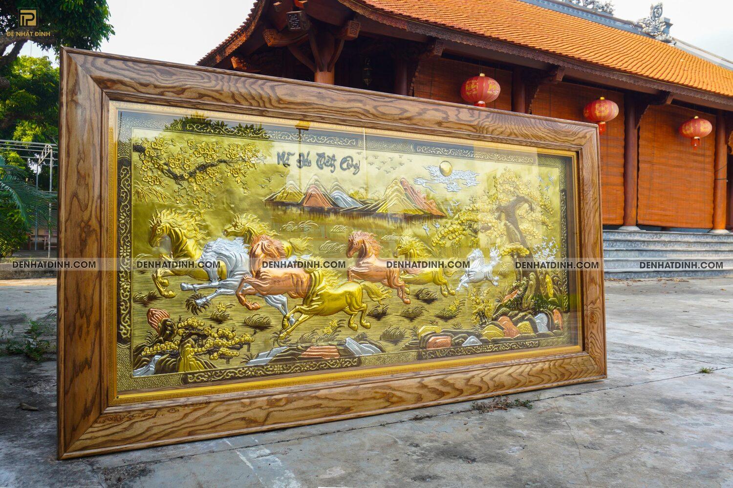 Tranh mã đáo thành công bằng đồng khung trơn - Ảnh 4