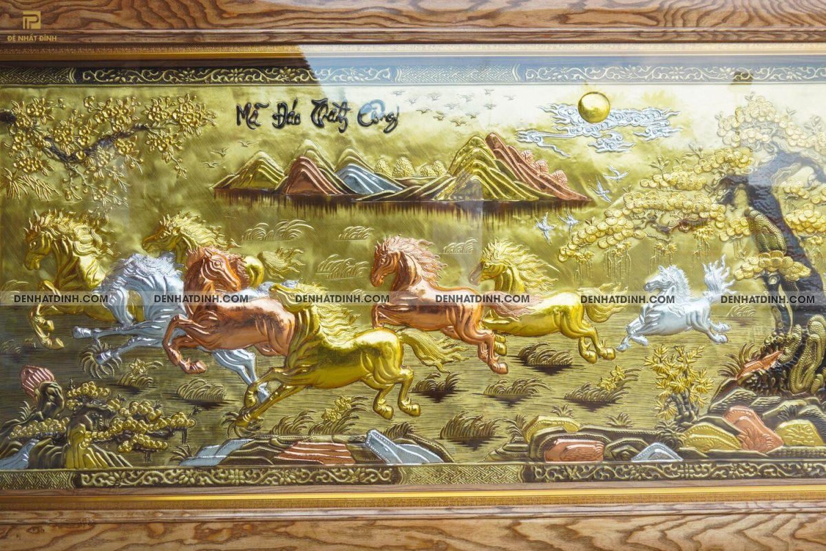 Tranh mã đáo thành công bằng đồng khung trơn - Ảnh 3