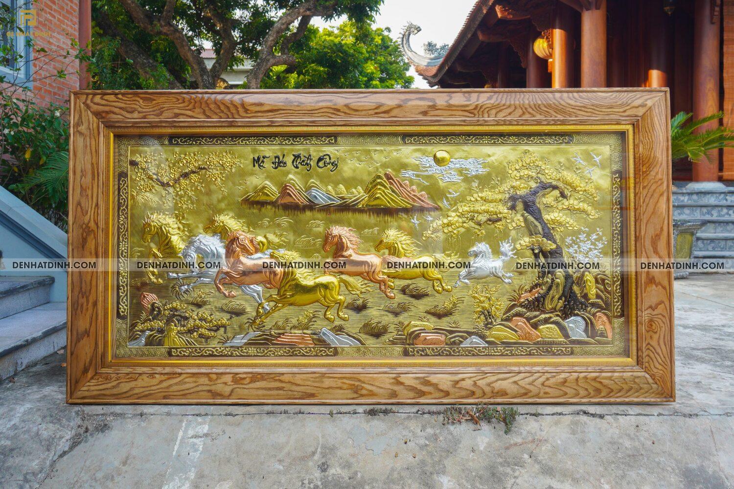 Tranh mã đáo thành công bằng đồng khung trơn - Ảnh 2