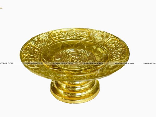 Mâm bồng dát vàng 24k