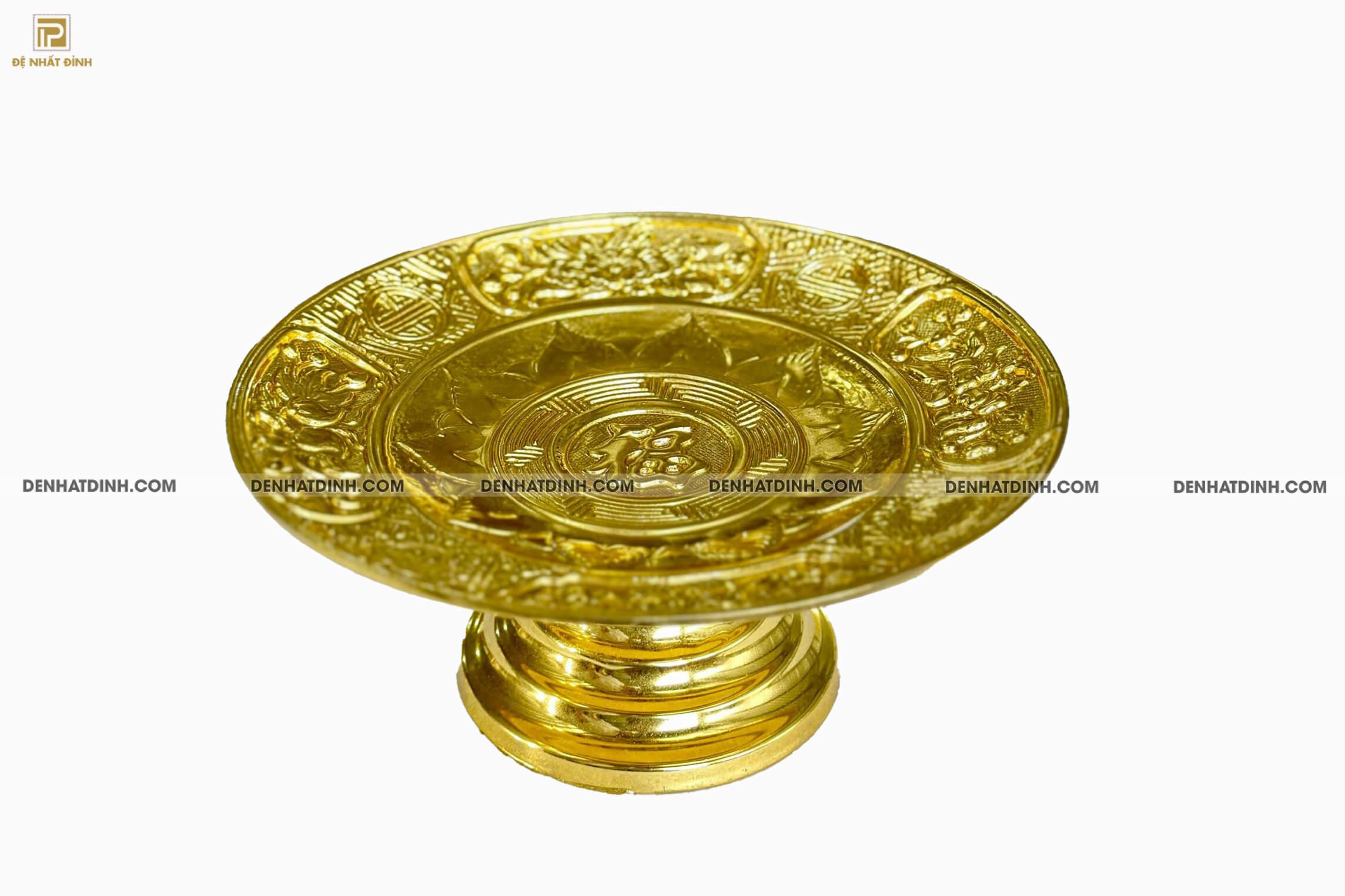 Mâm bồng dát vàng 24k