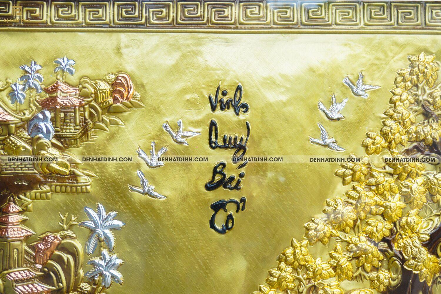 Tranh vinh quy bái tổ bằng đồng bản khung to - Ảnh 5