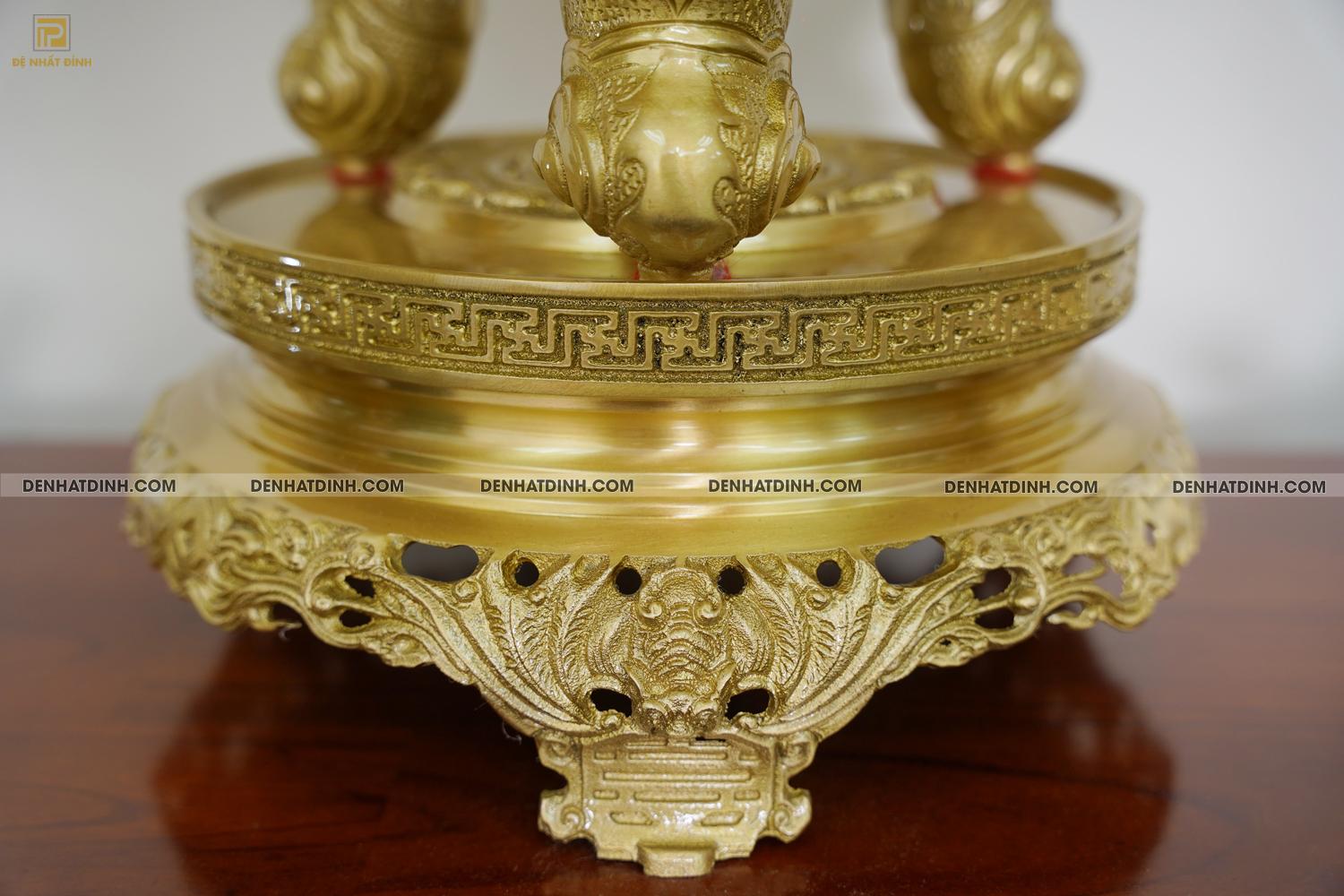 Bộ đỉnh đồng Ngũ Sự Song Long cao 65cm Nắp Thọ màu nguyên bản - Ảnh 13