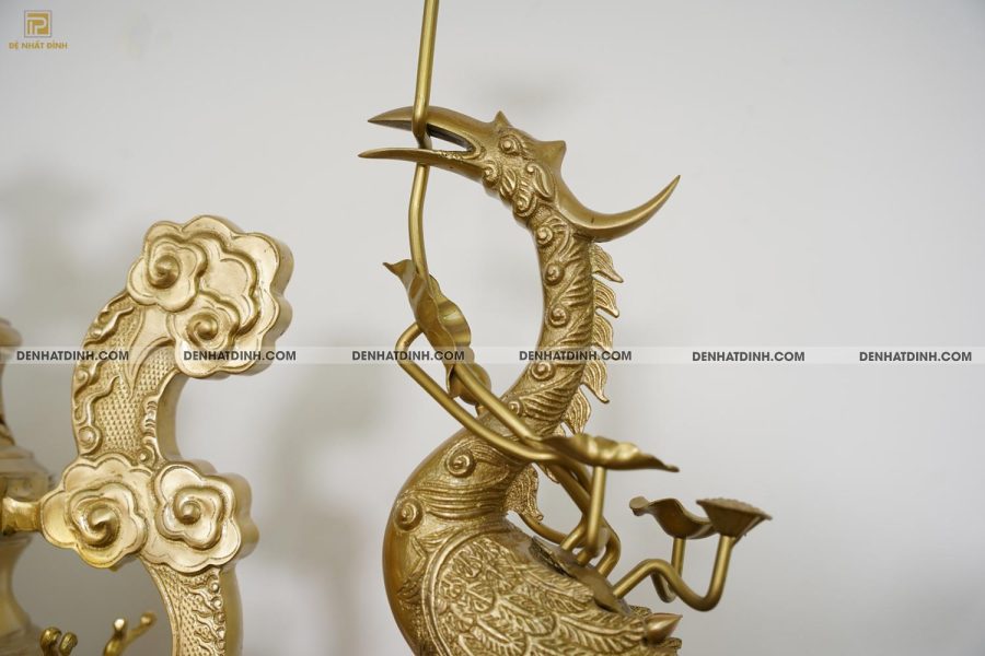 Bộ Ngũ Sự Song Long 65 cm Ngũ Phúc Lâm Môn - Màu Nguyên Chất - Hình ảnh 12