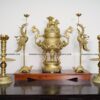 Bộ Đồng Ngũ Sự Song Long 68 cm Tứ Linh Phụng Gia Tiên - Mộc Catut