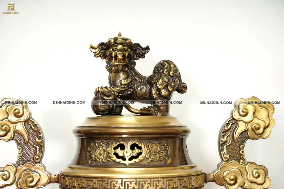 Bộ đồng Ngũ Sự Song Long 66 cm Ngũ Phúc Lâm Môn - Ảnh 3