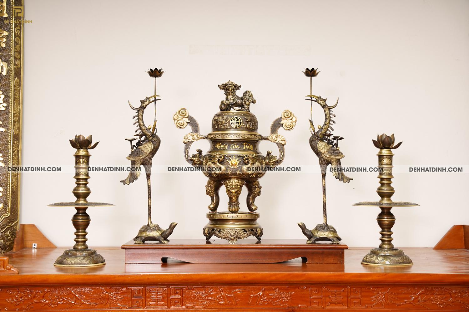 Bộ Ngũ Sự Song Long 68 cm Tứ Linh Mang Ý Nghĩa Nhân Quả