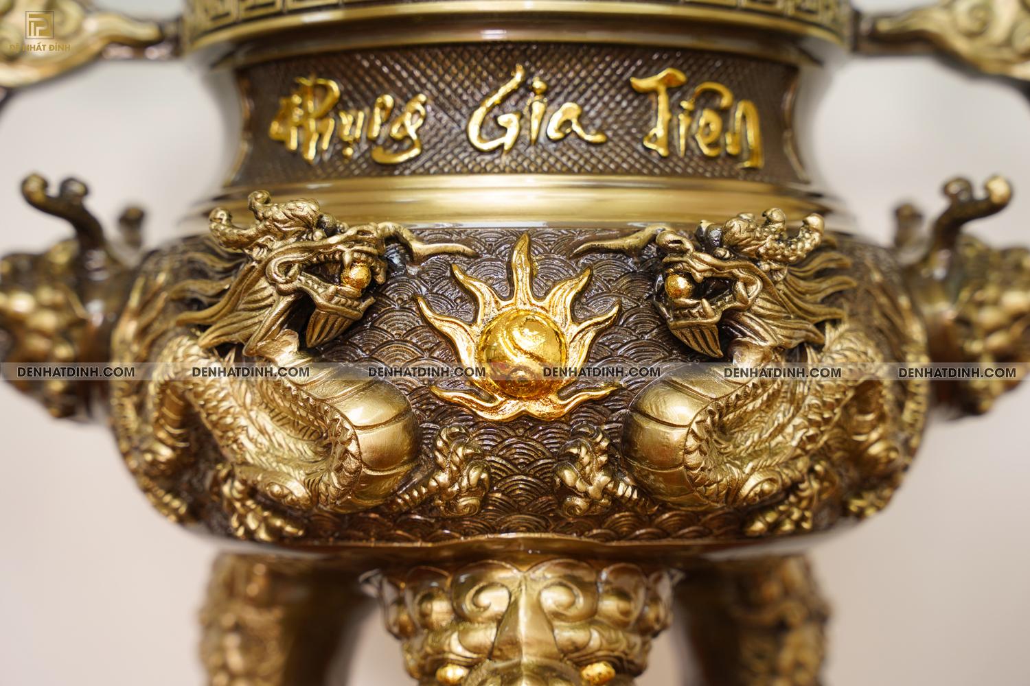 Bộ Ngũ Sự Song Long 68 cm Tứ Linh Mang Ý Nghĩa Nhân Quả - Ảnh 4