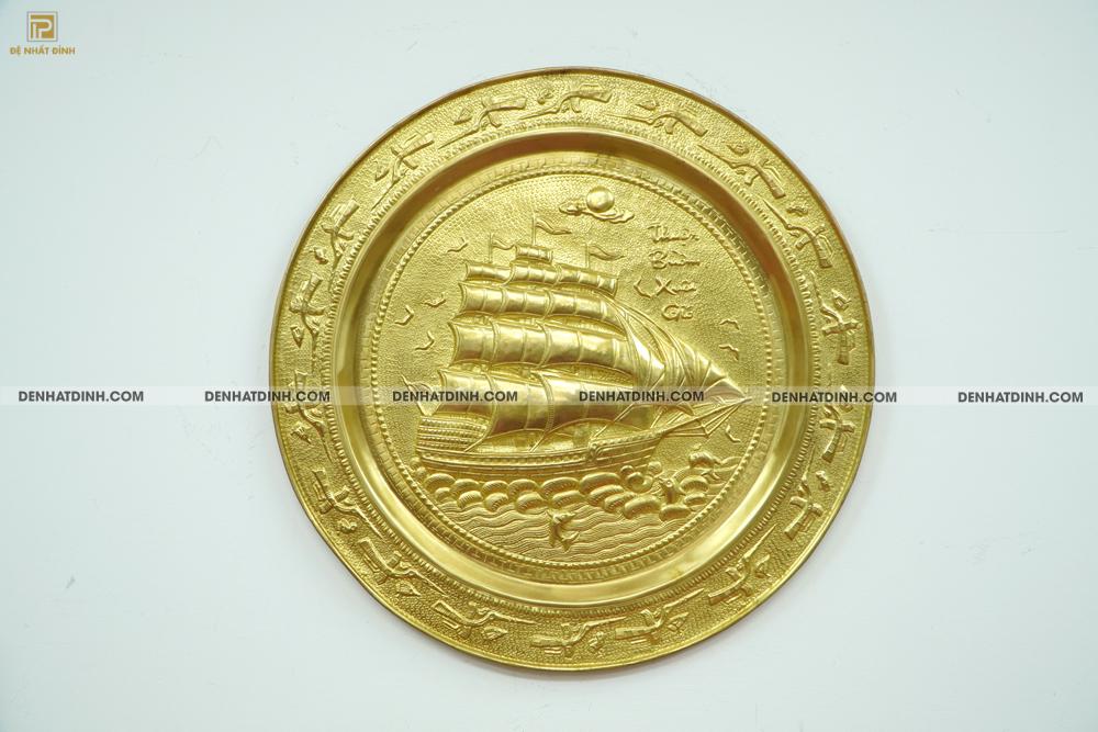 Mâm đồng thuận buồm xuôi gió 52cm