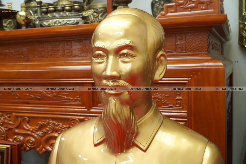 Tượng Bác Hồ 50cm bằng đồng đỏ nguyên chất - Ảnh 3