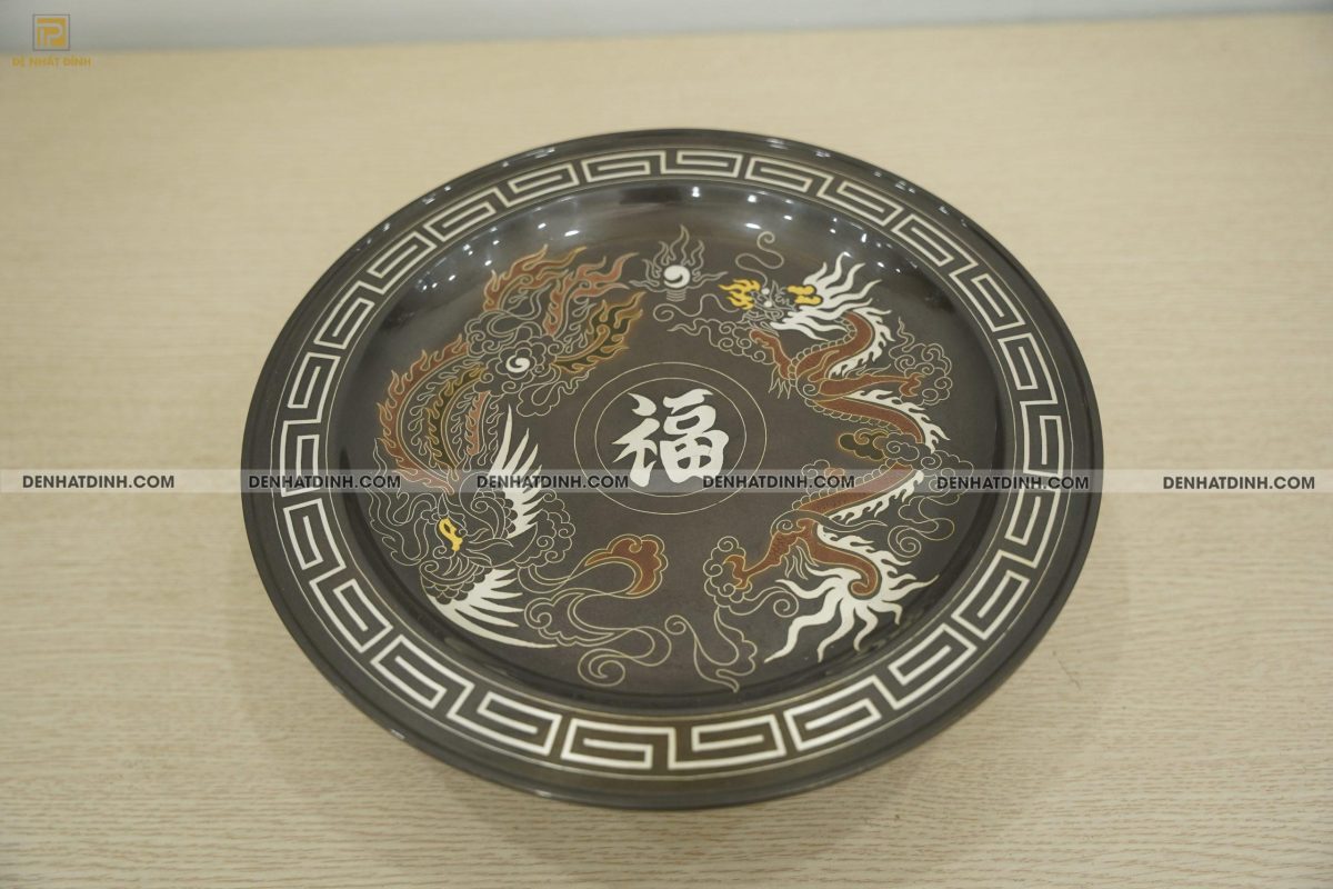 Mâm bồng khảm ngũ sắc