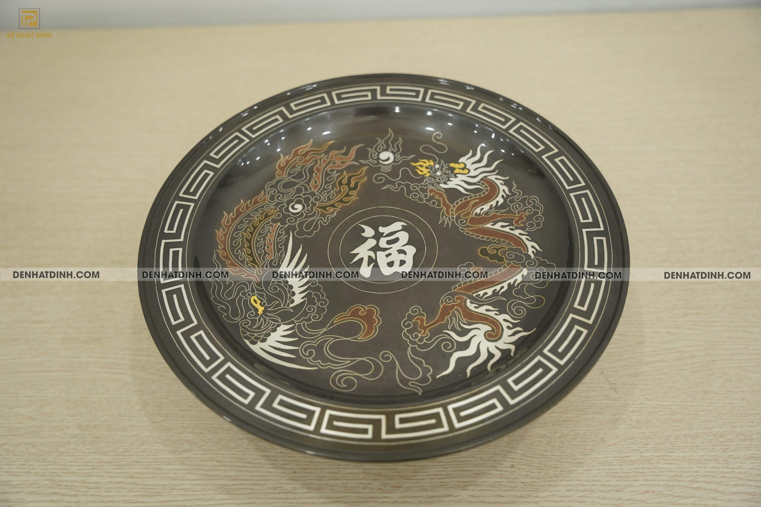 Mâm bồng khảm ngũ sắc