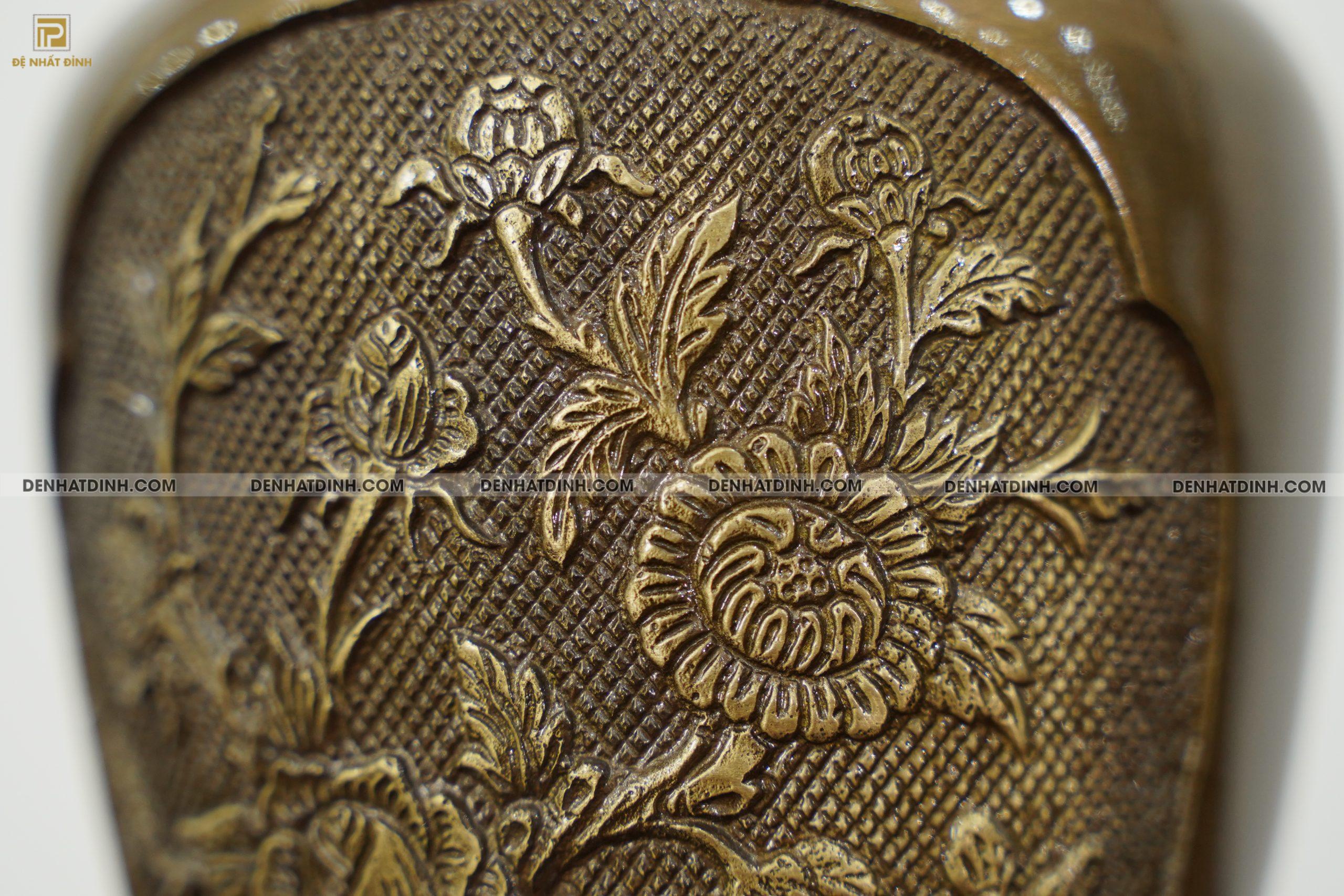 Lục bình cao 30cm màu hun cổ - Ảnh 6