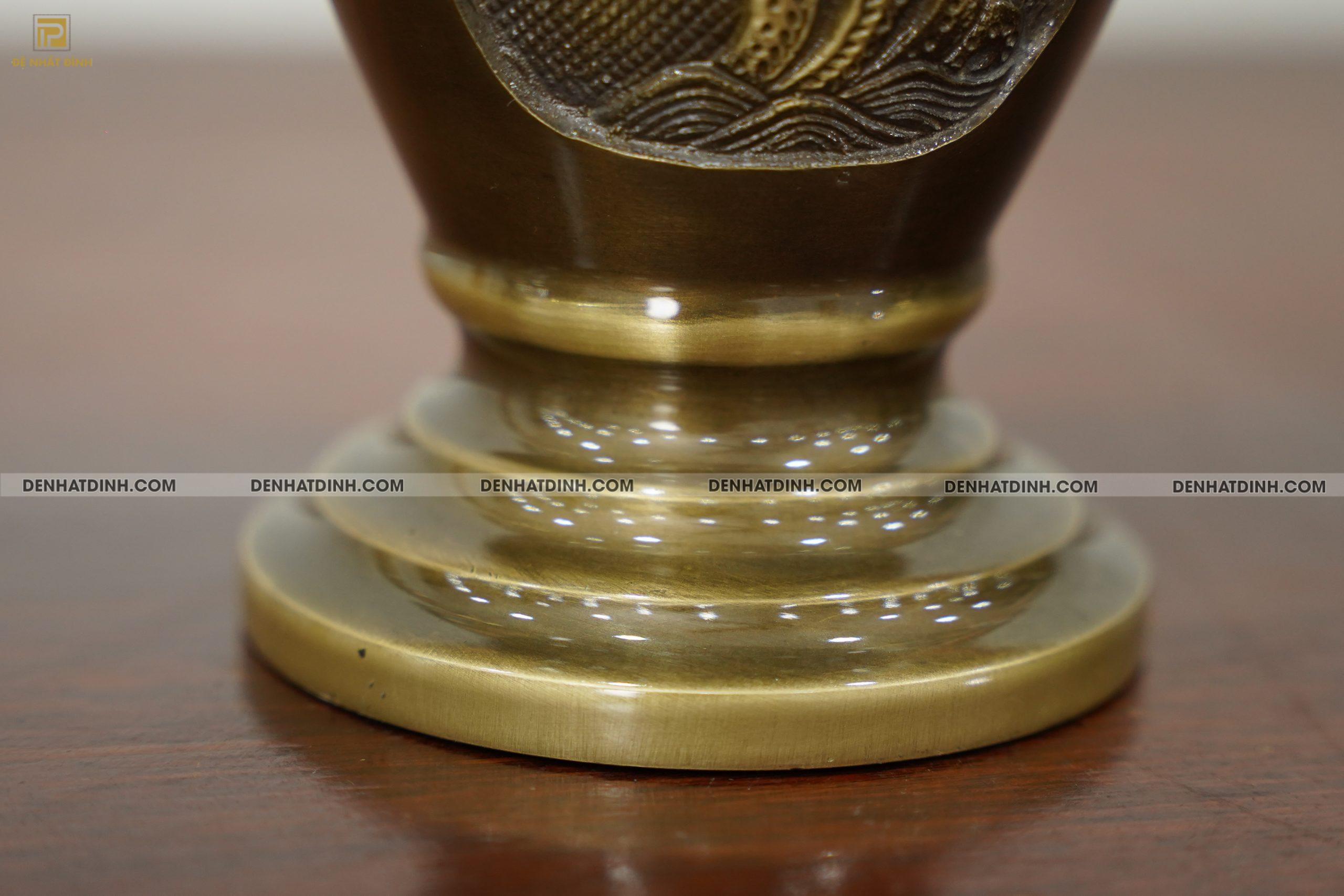 Lục bình cao 30cm màu hun cổ - Ảnh 2