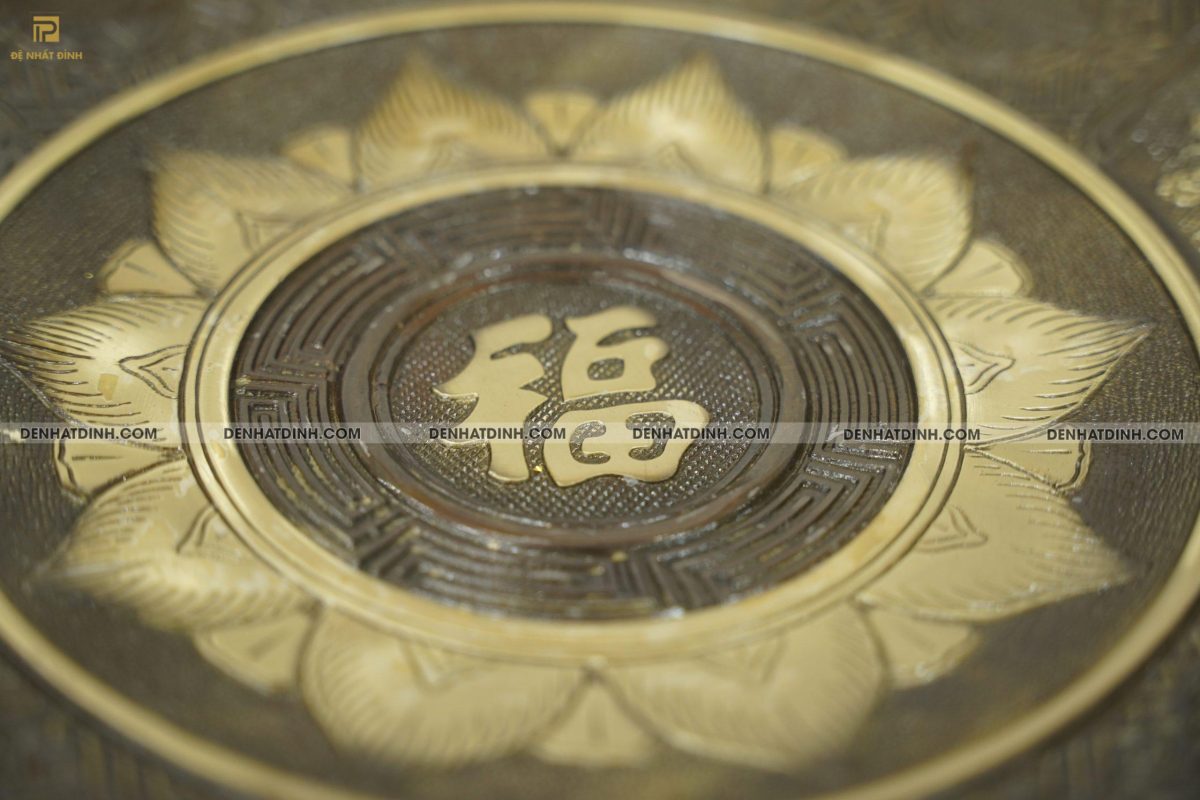 Mâm bồng hoa quả đường kính 35cm màu hun cổ - Ảnh 5