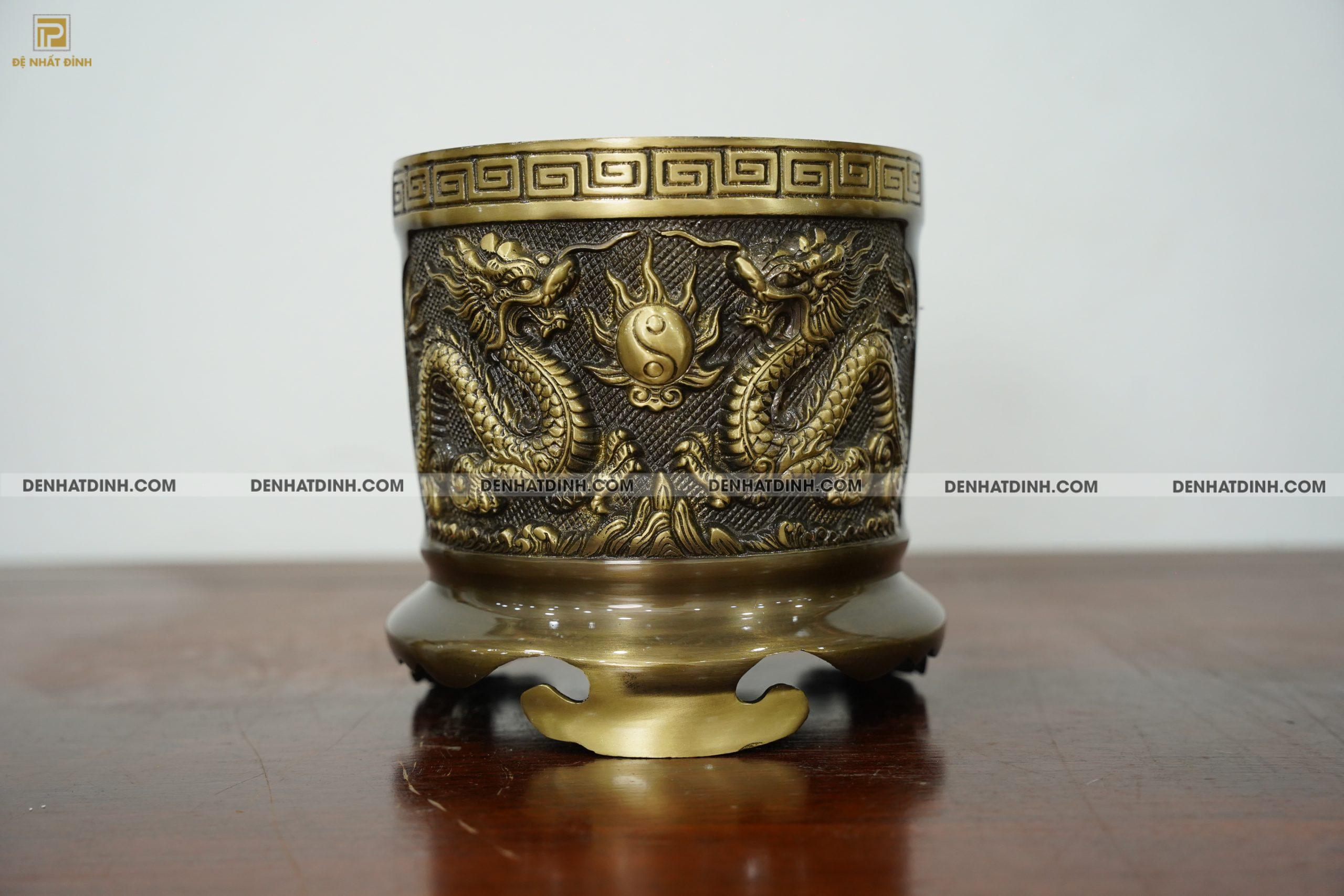 Bát hương bằng đồng 18 Mộc - Ảnh 2