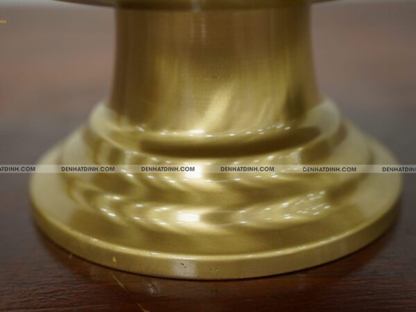 Alternative view of Mâm bồng hoa quả đường kính 30cm màu vàng mộc