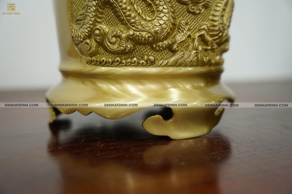 Bát hương bằng đồng bán kính 16cm màu nguyên bản - Ảnh 2