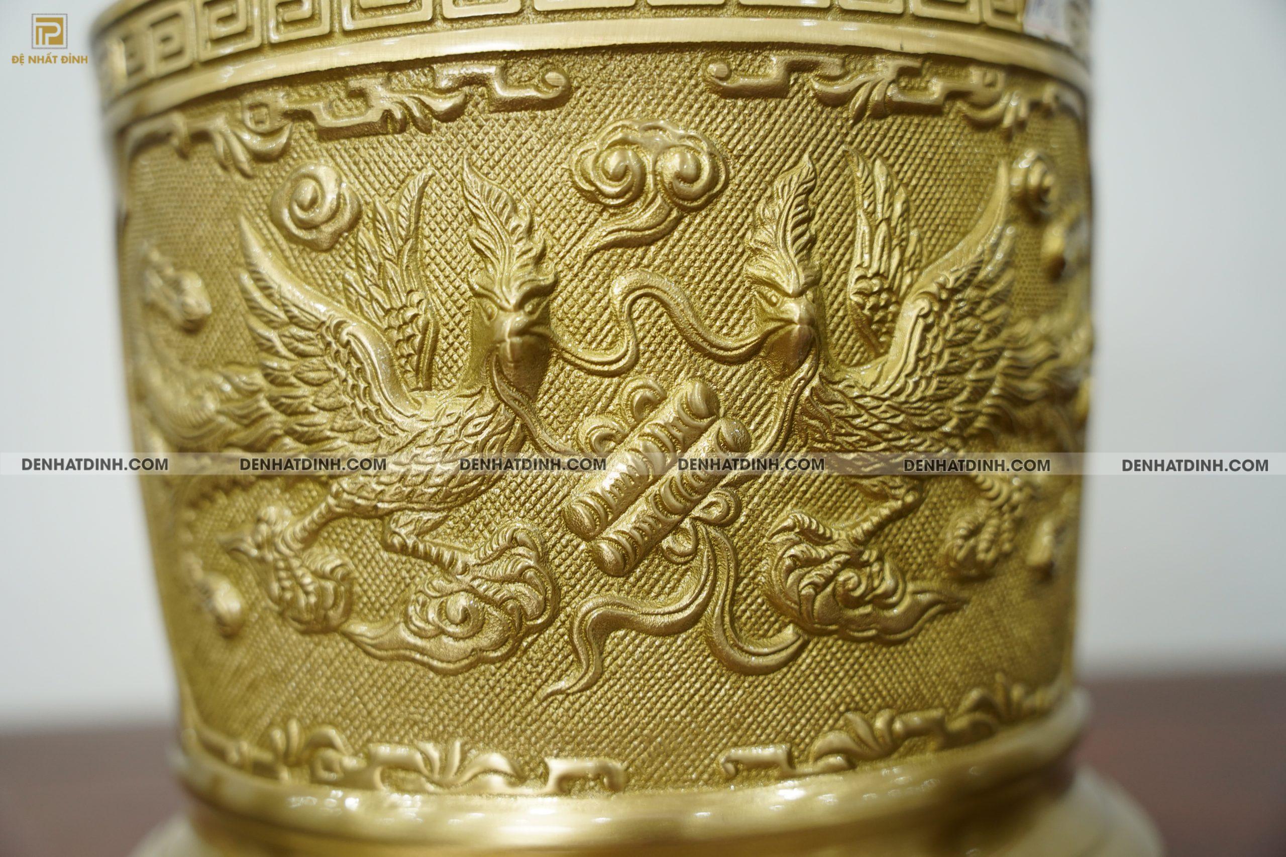 Bát hương bằng đồng 22 Mộc - Ảnh 2