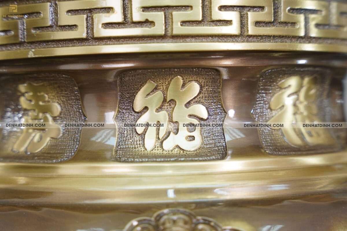 Đỉnh dơi đào cao 65 màu hun giả cổ - Ảnh 3