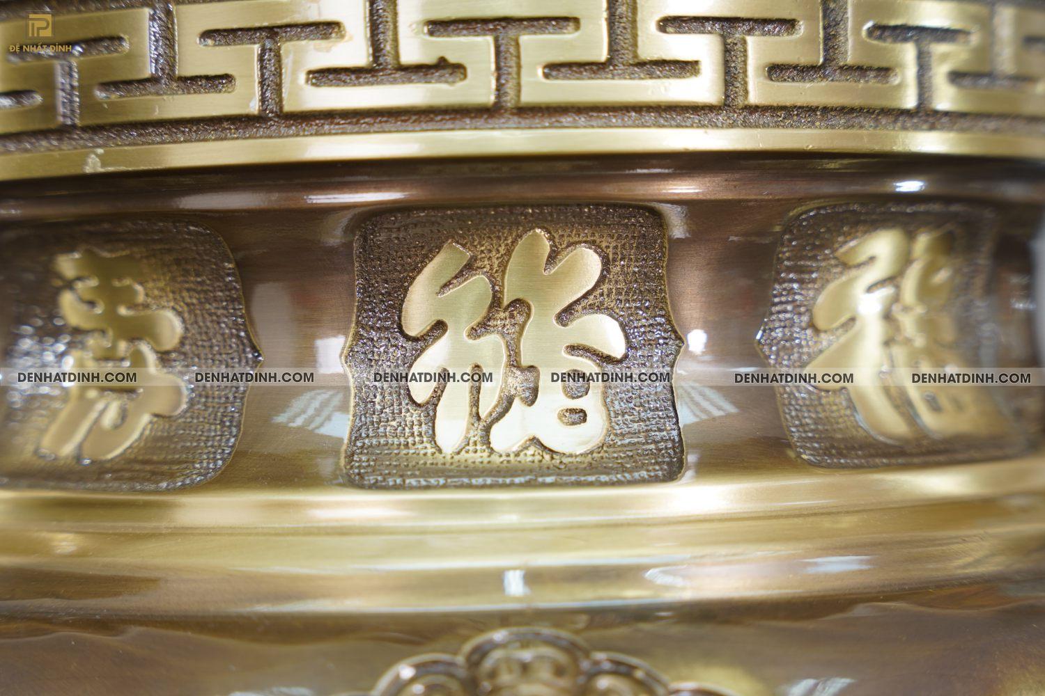 Đỉnh dơi đào cao 65 màu hun giả cổ - Ảnh 3