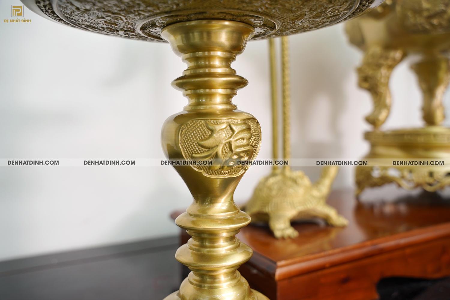 Bộ đỉnh đồng ngũ sự Phụng Gia Tiên 68 nến kỹ - Ảnh 13