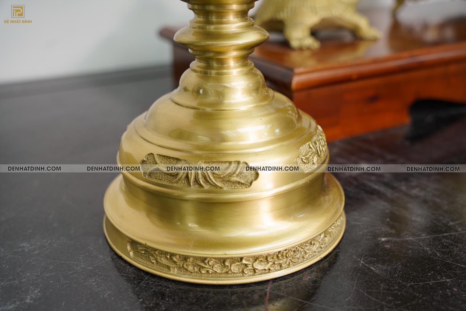 Bộ đỉnh đồng ngũ sự Phụng Gia Tiên 68 nến kỹ - Ảnh 12