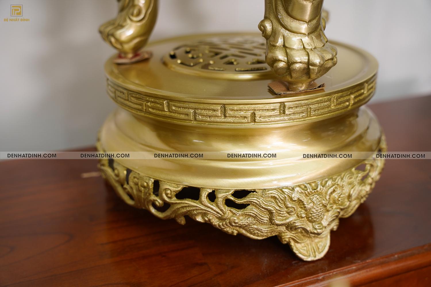 Bộ đỉnh đồng ngũ sự Phụng Gia Tiên 68 nến kỹ - Ảnh 8