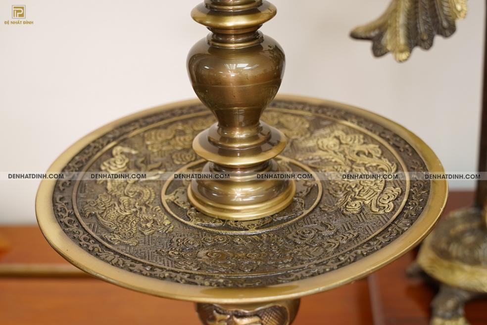 Bộ đỉnh đồng ngũ sự Phụng Gia Tiên 68 CN nến kỹ - Ảnh 12