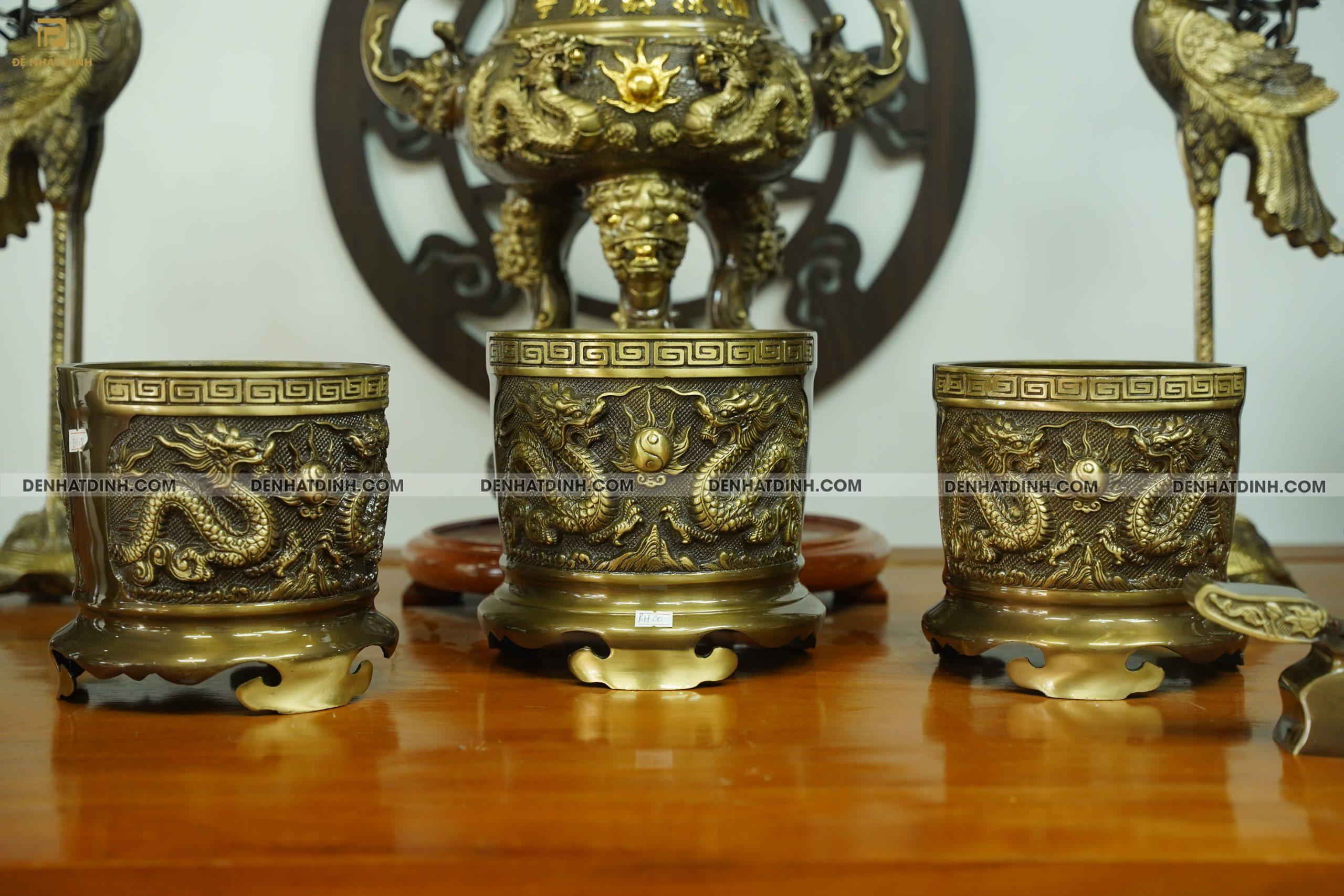 Bộ đỉnh đồng song long 64 đầy đủ CN - Ảnh 8
