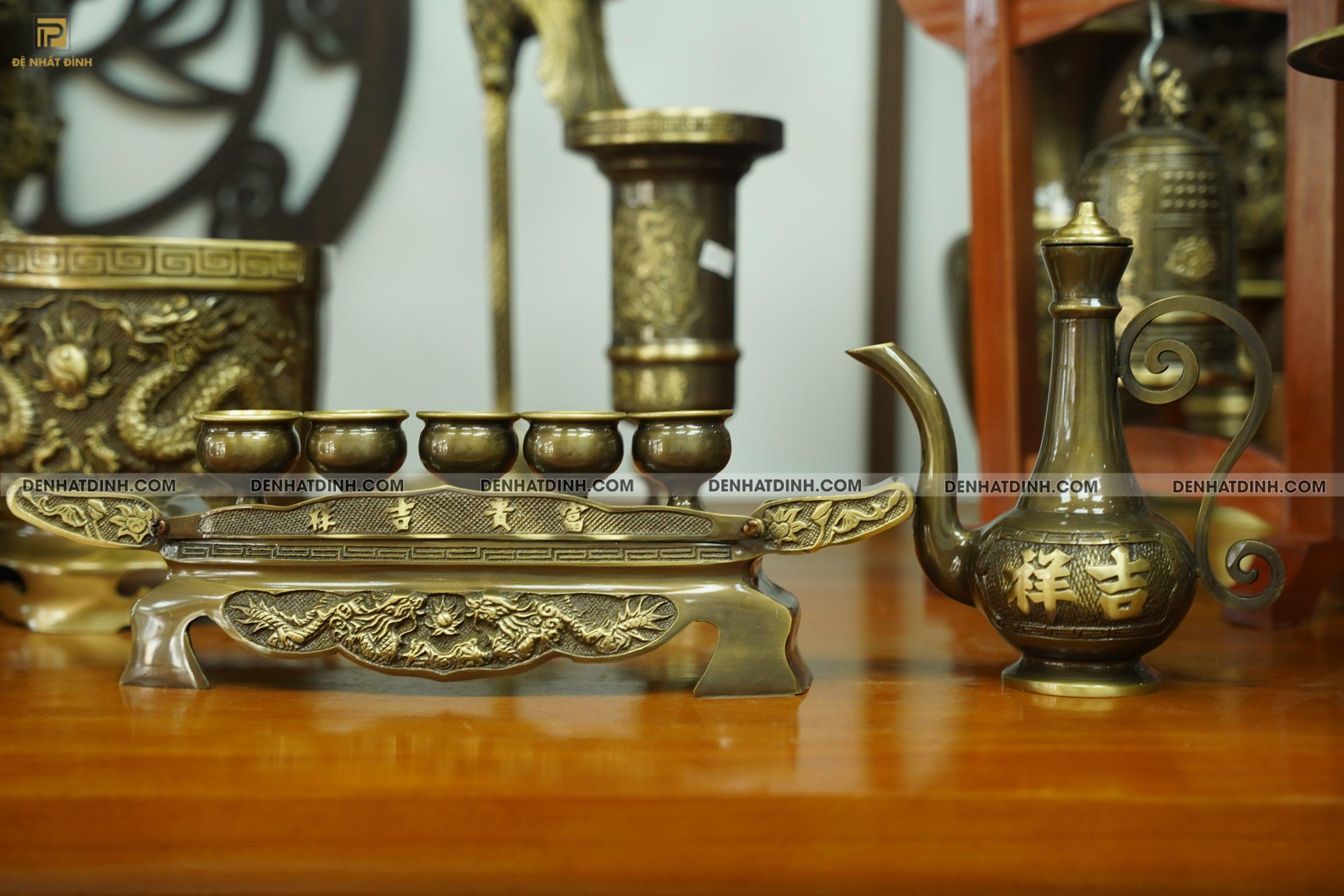 Bộ đỉnh đồng song long 64 đầy đủ CN - Ảnh 3