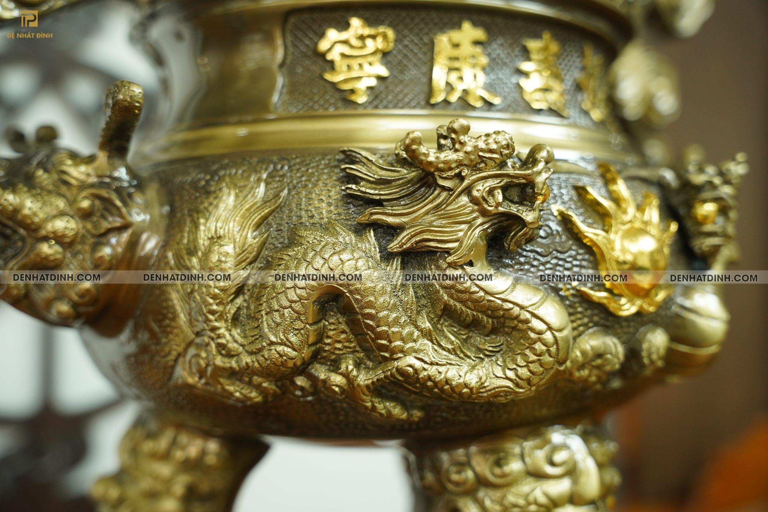 Bộ ngũ sự song long 64 hoa văn hun cổ - Ảnh 3