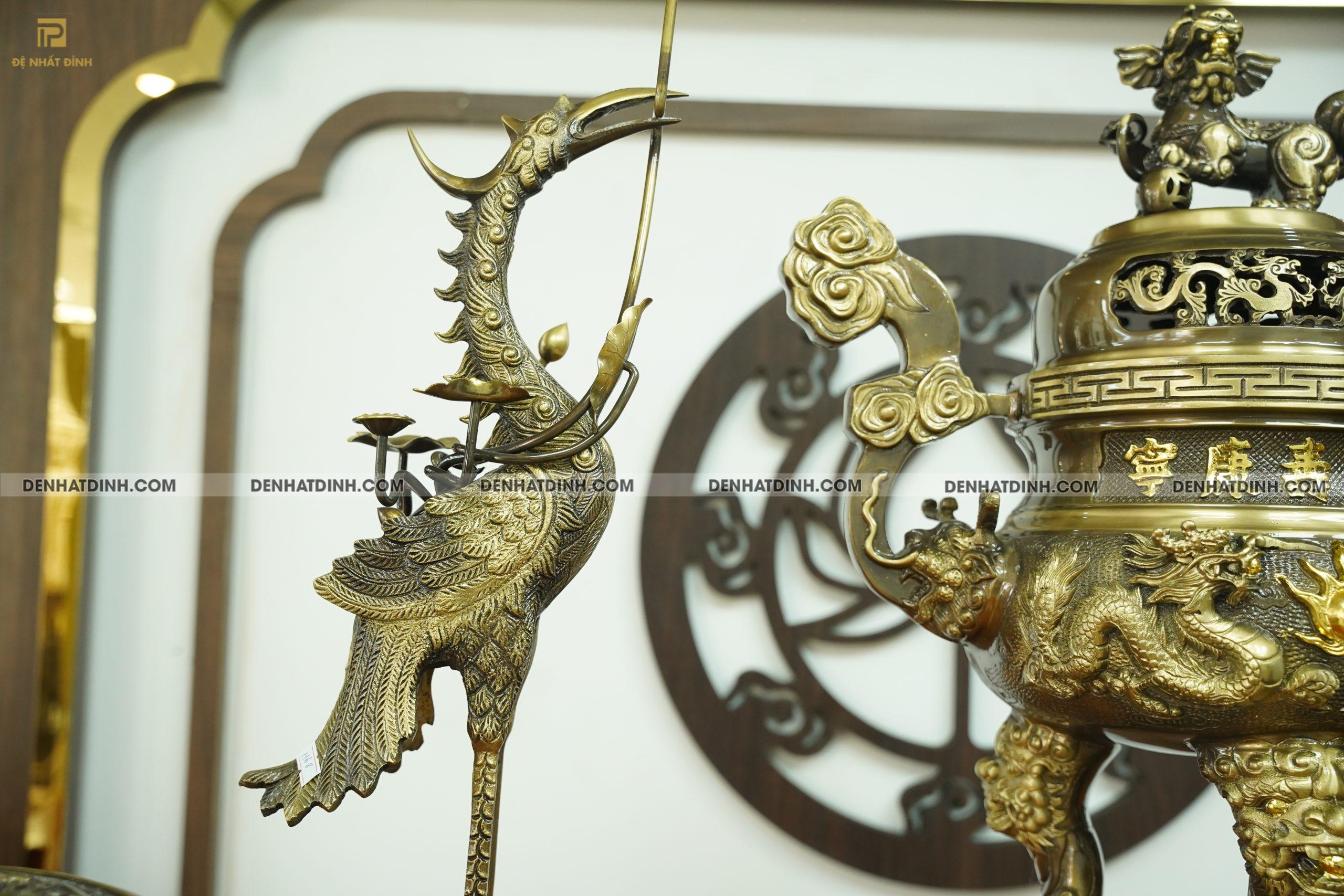 Bộ ngũ sự song long 64 hoa văn hun cổ - Ảnh 2