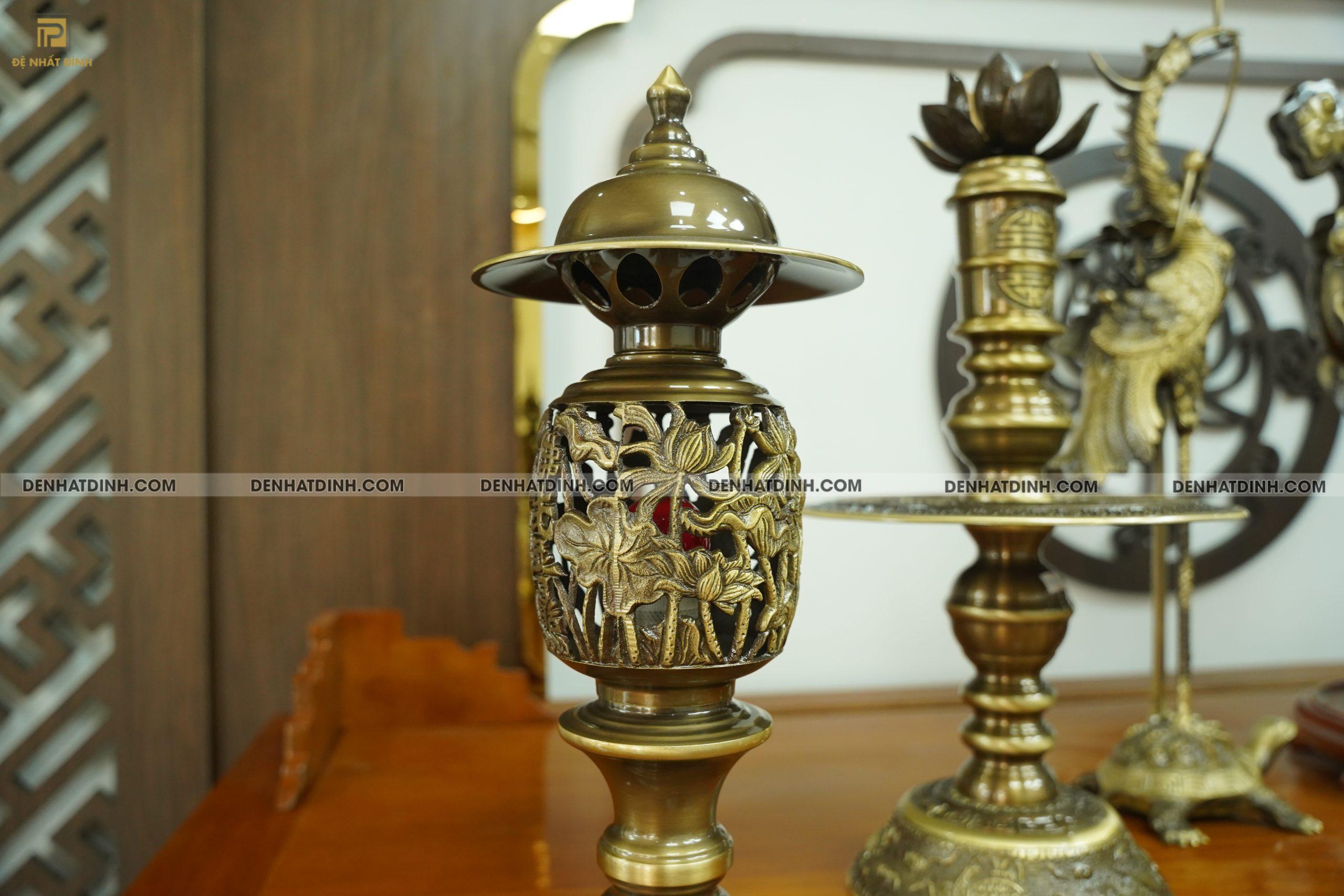 Bộ đỉnh đồng hoa sòi 65 CN đầy đủ 9 món - Ảnh 4