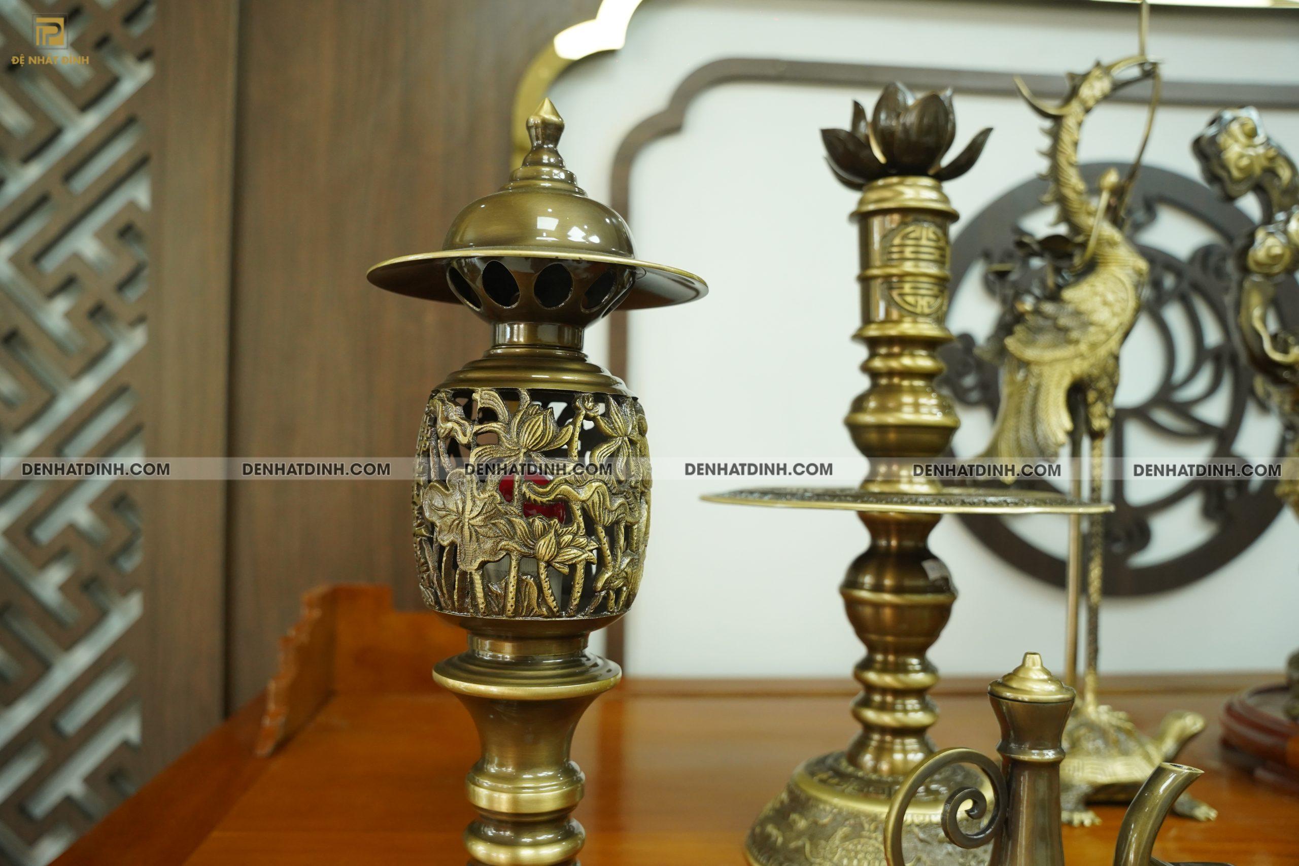 Bộ đỉnh đồng hoa sòi 65 CN đầy đủ 11 món - Ảnh 4